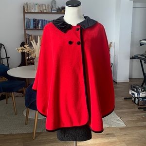Vintage Red cape size S or M